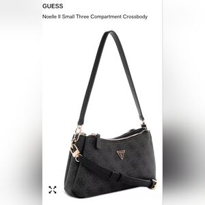 Guess Noelle II Small 3 Compartment Crossbody - Black - NWT